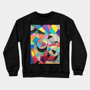 Bold Cressents and Colors Crewneck Sweatshirt